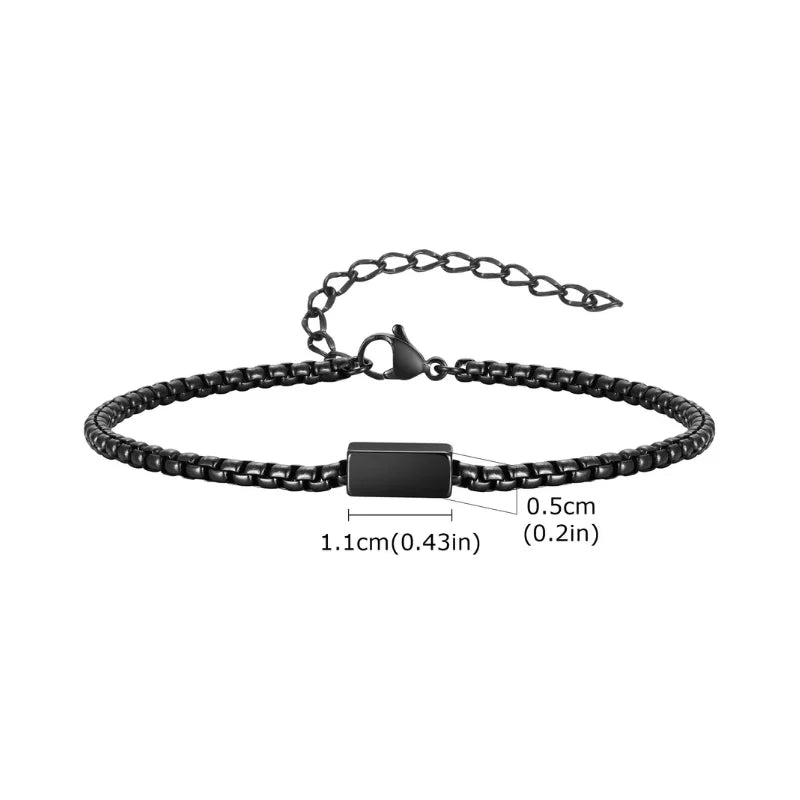 Pulseira Masculina Vnox em Aço