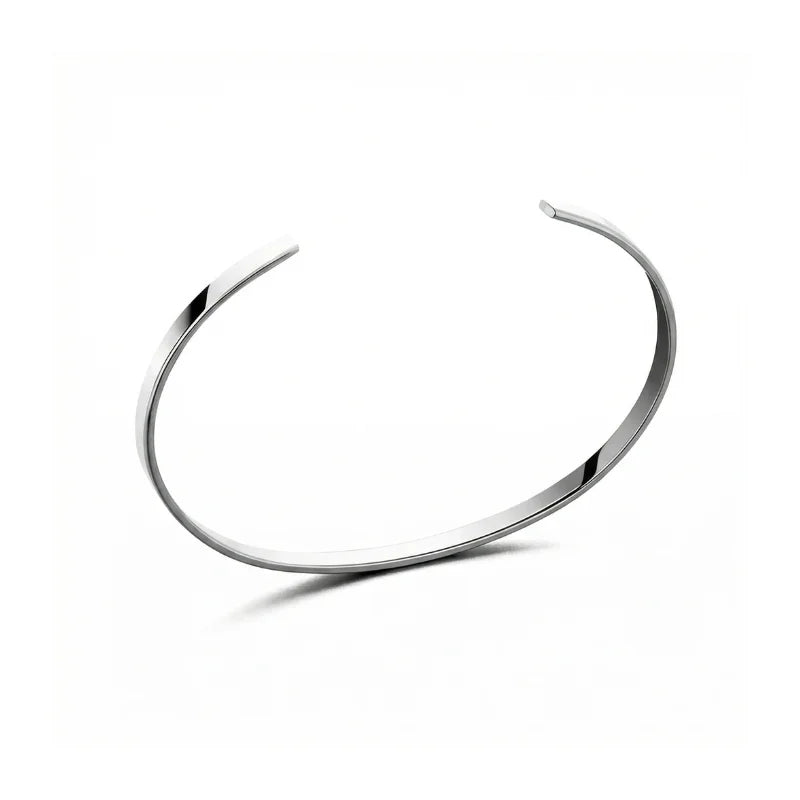 Bracelete Masculino Cuff em Aço