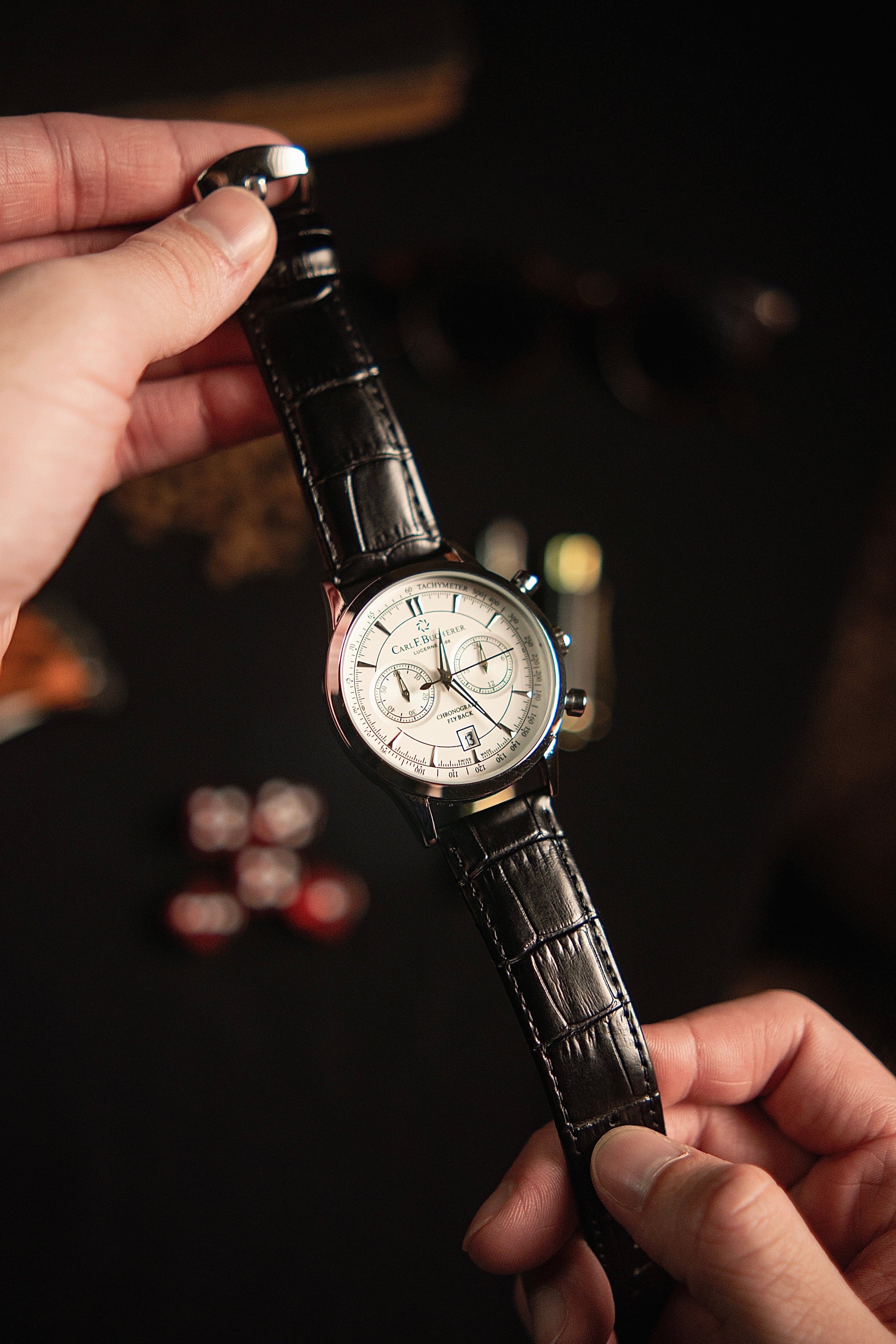Relógio Carl Flyback 42mm