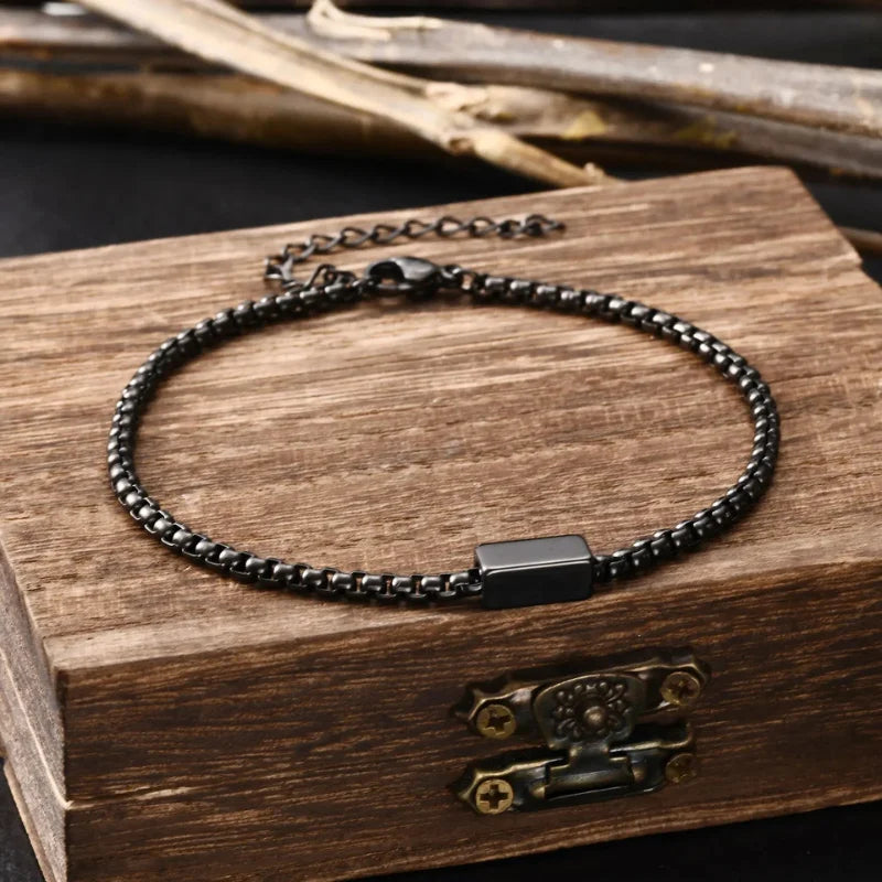 Pulseira Masculina Vnox em Aço