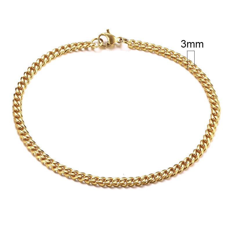 Pulseira Masculina Eddie Corrente Miami em Aço