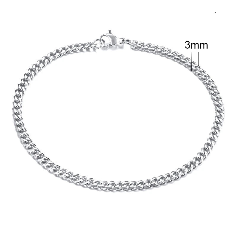 Pulseira Masculina Eddie Corrente Miami em Aço
