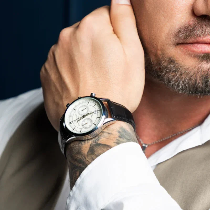 Relógio Carl Flyback 42mm